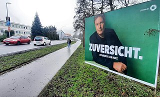 Ein Wahlplakat von Robert Habeck an der Lütmarser Straße in Höxter. Im Wahlkampf wird er es nur bis Göttingen schaffen. - David Schellenberg Ein Wahlplakat von Robert Habeck an der Lütmarser Straße in Höxter. Im Wahlkampf wird er es nur bis Göttingen schaffen. - David Schellenberg