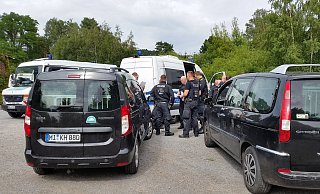 Am 10. Juli suchte die Polizei mit einem Großaufgebot nach der vermisster Seniorin in Hüllhorst. - Michael Grundmeier