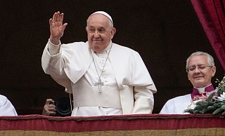 Papst Franziskus hat in seiner Weihnachtsbotschaft zu einem sofortigen Frieden im Gaza-Krieg aufgerufen. - Gregorio Borgia/AP