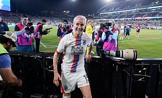 Könnte zu ihrem Abschied noch einen Titel holen: Megan Rapinoe. - Gregory Bull/AP