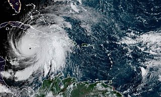 Der große Hurrikan «Melissa» ist auch aus dem Weltall sichtbar. - Uncredited/NOAA/AP/dpa