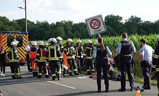 Schwerer Unfall am Donnerstagabend in Bielefeld. - Paul Brinkmann