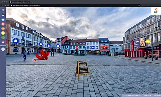 So sieht der virtueller Stadtgang durch Padeborn aus. - Hans-Hermann Igges