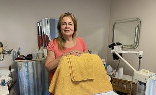 Beatrice Pankau kümmert sich in ihrem Kosmetikstudio auch um die Seele der Kundinnen und Kunden. - Nicole Sielermann