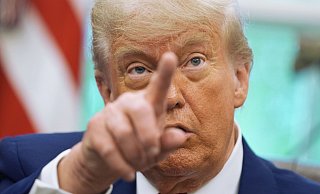 US-Präsident Trump gratuliert dem Papst. - Evan Vucci/AP/dpa