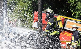 Einsatz bei einem Wohnhausbrand in Himmighausen-Bahnhof. - David Schellenberg