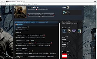 Steam-Nutzer "Lord Alex" hat offenbar ein Führer-Faible und mag die Zahlen 14 und 88. - Screenshot: Christian Hubertus