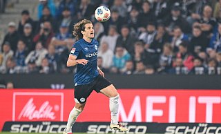 Mael Corboz könnte Arminia Bielefeld beim Auswärtsspiel in Kiel verletzungsbedingt fehlen. - Teresa Kroeger