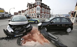 Eine der Unfallschwerpunkte: die Wasserbreite in Bünde. - www.gerald-dunkel.de