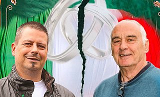 Getrennte Wege: Carsten Friedrichs (l.), zweiter Vorsitzender der Schützengesellschaft Mennighüffen, und Wilfried Wöhrmann, sportlicher Leiter der Schützengesellschaft Obernbeck. - Ulf Hanke, Montage: Thomas Grundmann