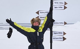 Zwischen Polarromantik und Klimadrama: Die Gütersloherin Lena Cardinahl hat an einer Schiffsexpedition in der Arktis teilgenommen. - privat