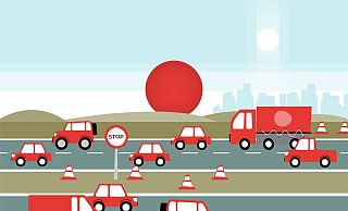 Stau auf den Rückreiserouten: Vor allem nach Norden und Nordwesten sowie von den Küsten her sind am kommenden Wochenende volle Straßen (29. bis 31. August) vorprogrammiert. - dpa-infografik GmbH/dpa-tmn