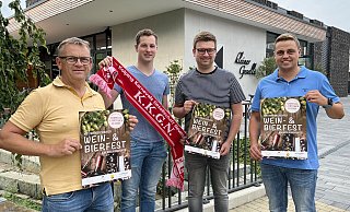 Die Organisatoren Günter Settertobulte, Oliver Venker, Niklas Kleinewietfeld und Kay Settertobulte (v.l.) freuen sich auf das bevorstehende Fest am Kolpinghaus. - Birgit Vredenburg