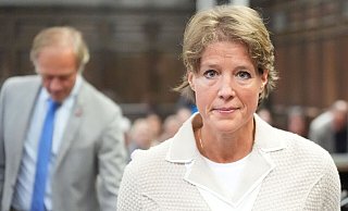 Christina Block ist in dem Prozess eine von sieben Angeklagten. - Marcus Brandt/dpa Pool/dpa