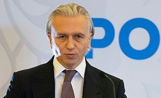 Russlands Fußballverbandschef Djukow heizte mit einem Spruch Spekulationen an. (Archivbild) - Alexander Zemlianichenko/AP/dpa