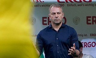 Bundestrainer Hansi Flick muss sich Fragen stellen. - Marcus Brandt/dpa