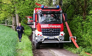 Das Hytrans Fire Sytem im Einsatz bei der Übung "Egge Schutz" Ende Mai. - Ralph Meyer