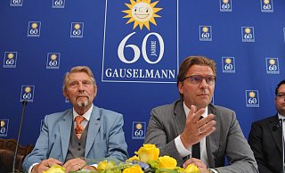 Firmengründer und Konzernchef Paul Gauselmann (l.) und sein Sohn und Stellvertreter Armin Gauselmann. - Joern Spreen-Ledebur