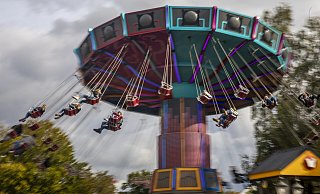 Zu den geplanten Attraktionen im "Happyland" gehörten damals unter anderem eine Wildwasserbahn, auf der Elektroboote fahren, eine Achterbahn und ein Indianerreservat. - picture alliance/dpa/BELGA