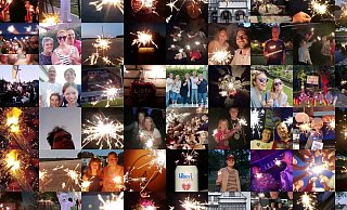 Das aus 140 Einsendungen zusammengeschnittene Video „Feuerwerk der Wunderkerzen" wurde zum Abschluss am Sonntagabend im Stream gezeigt. - André Weihrauch (AFV Medien)