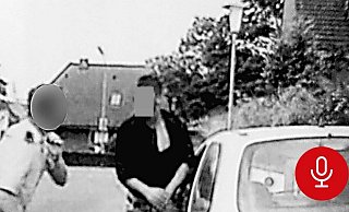 Das Video der Tat überführte den gewalttätigen Polizisten. - Aufnahme Polizei