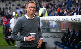 Michael Mutzel hat seit Sommer 2023 das Sagen bei Arminia Bielefeld. - Teresa Kroeger