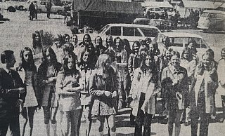 Deutsch-finnische Freundschaft vor 50 Jahren: Die Schülerinnen des heutigen Marktgymnasiums und ihre Gastfreundinnen. - NW/Louisa Kohnert