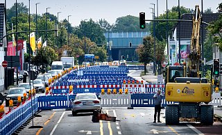 Die Sperrung der Verler Straße sorgt bei Autofahrern für Unmut. - Andreas Frücht