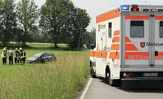 Warum der Opel Corsa von der Fahrbahn abkam, ist für die Einsatzkräfte noch unklar. - Throsten Heß