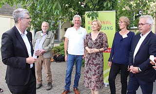 Christian Haase (v. l.), Heiner Sindel, Klaus Engemann, Julia Klöckner, Brigitte Hilcher und Norbert Hofnagel. - Burkhard Battran