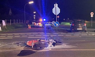 Der Motorradfahrer wurde schwer verletzt. - Stefan Boscher