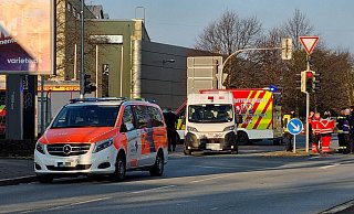 Bei dem Unfall sind ein Bulli und eine Radfahrerin zusammengestoßen. - Moritz Trinsch