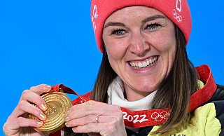 Die ehemalige Biathletin Denise Herrmann-Wick erwartet zum zweiten Mal Nachwuchs. - Angelika Warmuth/dpa