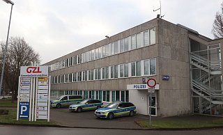 Die Polizei befindet sich noch an der Oeynhausener Straße im ehemaligen Ikea-Gebäude. Die Räume der Polizei gehören zum Gewerbezentrum Löhne. - Dirk Windmöller