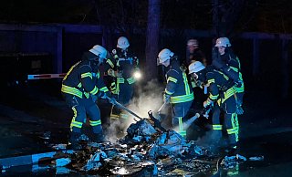 In Sennestadt und Senne brannten in der Nacht von Karfreitag mehrere Müllcontainer. - Paul Brinkmann