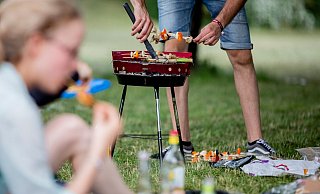 Glut und Essensreste einer Grillparty können für Wildtiere zur tödlichen Falle werden. - Christoph Soeder/dpa/dpa-tmn