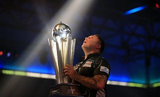 Startete als Darts-Weltmeister ins Jahr 2021: Gerwyn Price. - Foto: Adam Davy/PA Wire/dpa