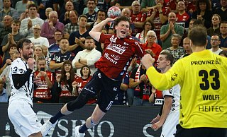 Lasse Möller erzielte zehn Treffer für die SG Flensburg-Handewitt. - Michael Hundt/dpa