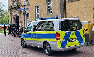 Am Berliner Platz: Seit 1996 ist die City-Wache im denkmalgeschützten Gebäude des Alten Amtsgerichtes untergebracht. - Ludger Osterkamp