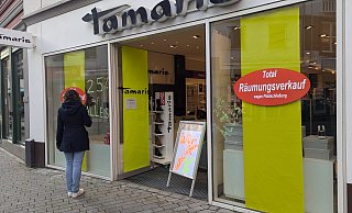 Das Tamaris-Geschäft verlässt die Herforder Innenstadt. - Susanne Blersch