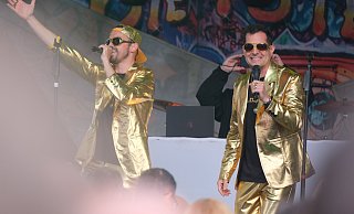 Die Goldjungs sangen ihren Dauerbrenner "Gänseblümchen". - Ulf Hanke