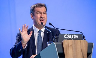 Markus Söder bleibt Parteivorsitzender der CSU. - Foto: Daniel Karmann/dpa