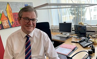 Paderborns Bürgermeister Michael Dreier in seinem Amtszimmer in der Stadtverwaltung am Abdinghof. - Jens Reddeker