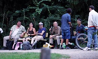 Der Schenke-Park an der Marienstraße hat sich zu einem Treffpunkt der Trinkerszene entwickelt. - Patrick Menzel