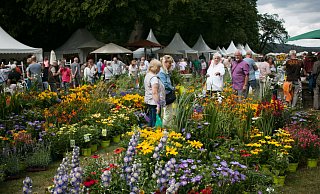 Großer Andrang herrscht bei dem Idyllischen Gartenfest vor der Kulisse des Weltkulturerbes Schloss Corvey. - Patricia Speith