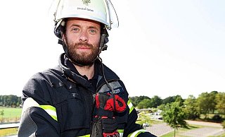 Noch im Sommer 2019 war Unterbrandmeister Christian Spitzer für Steinhagen im Einsatz. Im Mai dieses Jahres passierte dann der Unfall. - Feuerwehr