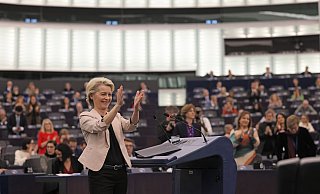 Von der Leyen kann sich freuen: Ihre Kommission wurde bestätigt. - Philipp von Ditfurth/dpa