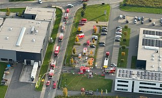 Die Feuerwehr rückte mit einem Großaufgebot an. - Jürgen Mahncke