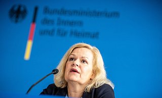 Innenministerin Nancy Faeser wertet die Heim-Europameisterschaft als großen Erfolg. - Michael Kappeler/dpa