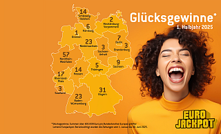 Deutsche Hochgewinner im 1. Halbjahr 2025.